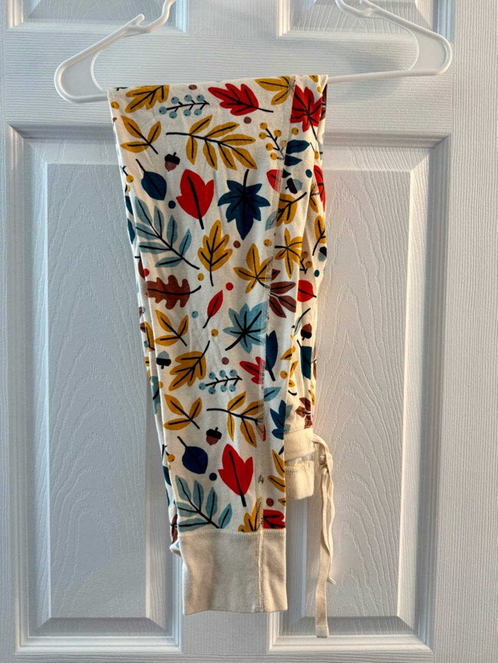 Hanna Andersson Fall Leaf Pajama Jogger Pant Size Small
